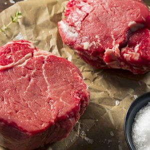 Filet Mignon, Prime Angus Beef, Coarse Sea Salt, Dry Aged Beef