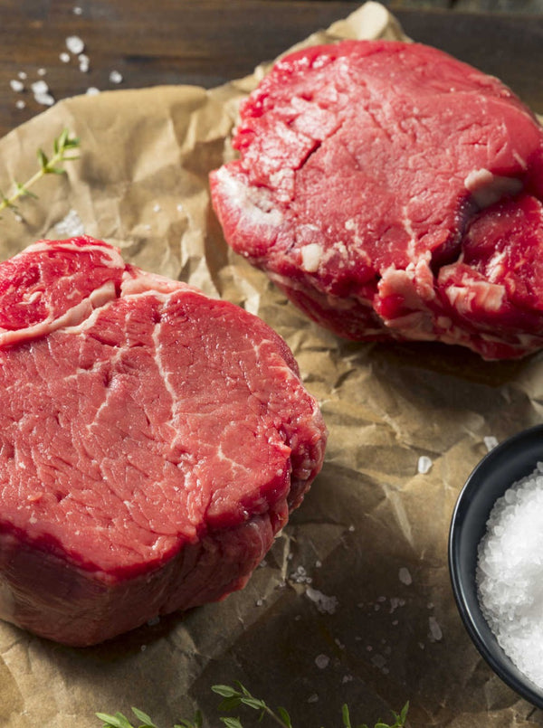 Filet Mignon, Prime Angus Beef, Coarse Sea Salt, Dry Aged Beef