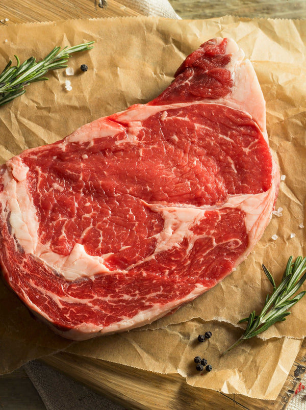 Boneless Beef Ribeye, Prime Angus Beef, Dry Aged
